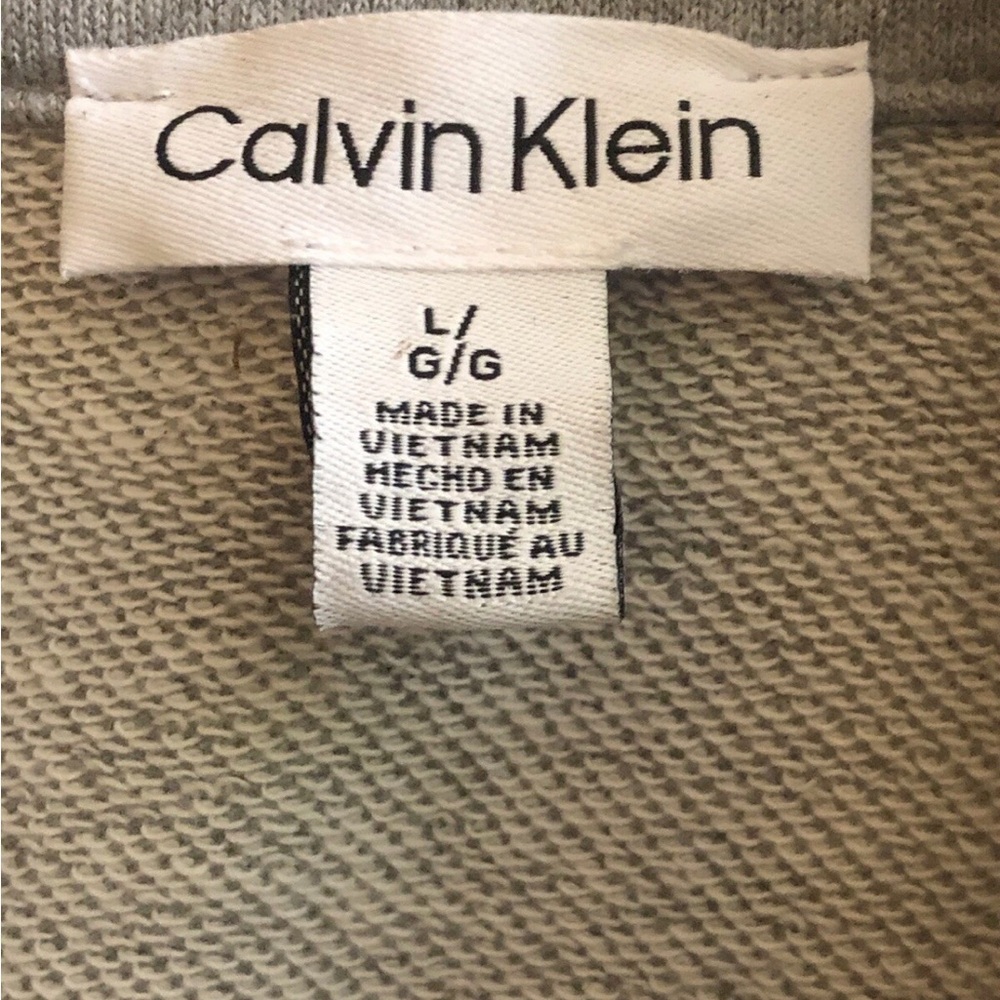 Calvin Klein Gray Knit Button-Down Jacket / Shack… - image 4